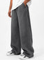 PLATTED ANTIQUE GRAY DENIM TROUSER (UNISEX)