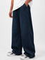 PLATTED DIESEL GREEN DENIM TROUSER