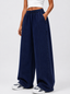 PLATTED VINTAGE BLUE DENIM TROUSER