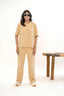 Female Drop Shoulder T-Shirt – Desert Sand