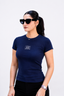 NAVY BLUE FITTED TOP RR