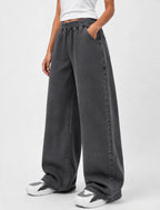 PLAIN ANTIQUE GRAY DENIM TROUSER (UNISEX)