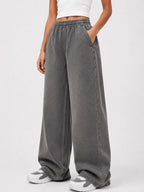 PLAIN SMOKEY GRAY DENIM TROUSER (UNISEX)