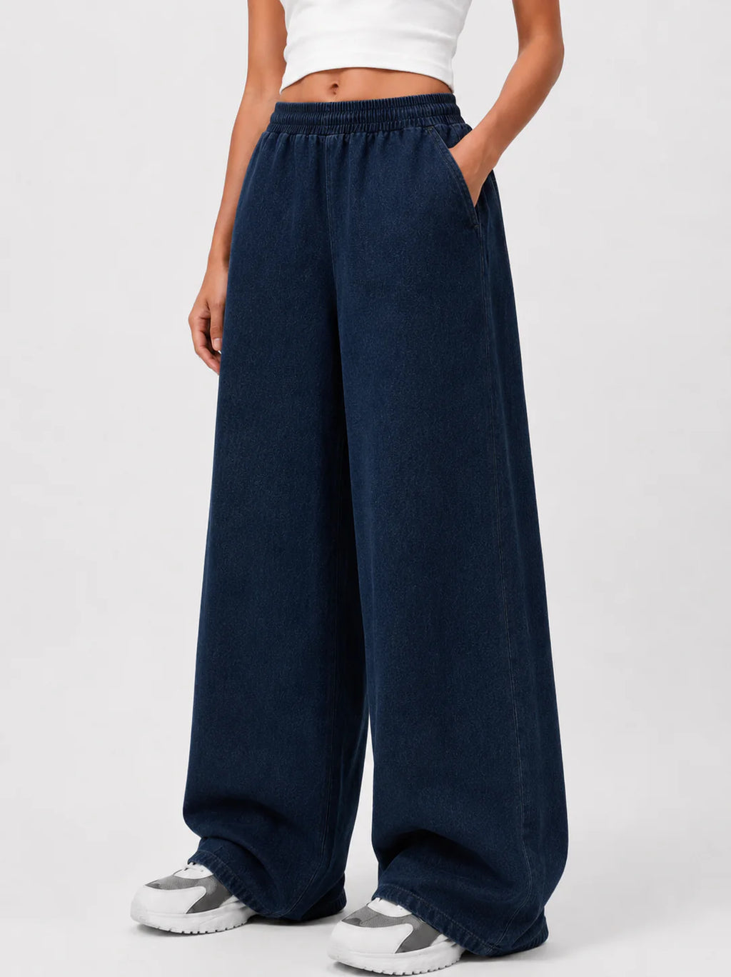 PLAIN DIESEL GREEN DENIM TROUSER (UNISEX)