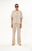 Female Drop Shoulder T-Shirt – Oatmeal