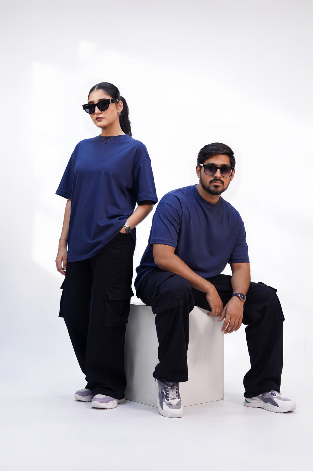 NAVY BLUE OVERSIZED T-Shirt (UNISEX)