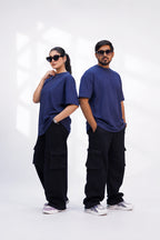 NAVY BLUE OVERSIZED T-Shirt (UNISEX)