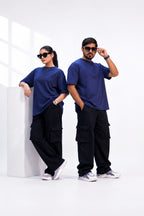 NAVY BLUE OVERSIZED T-Shirt