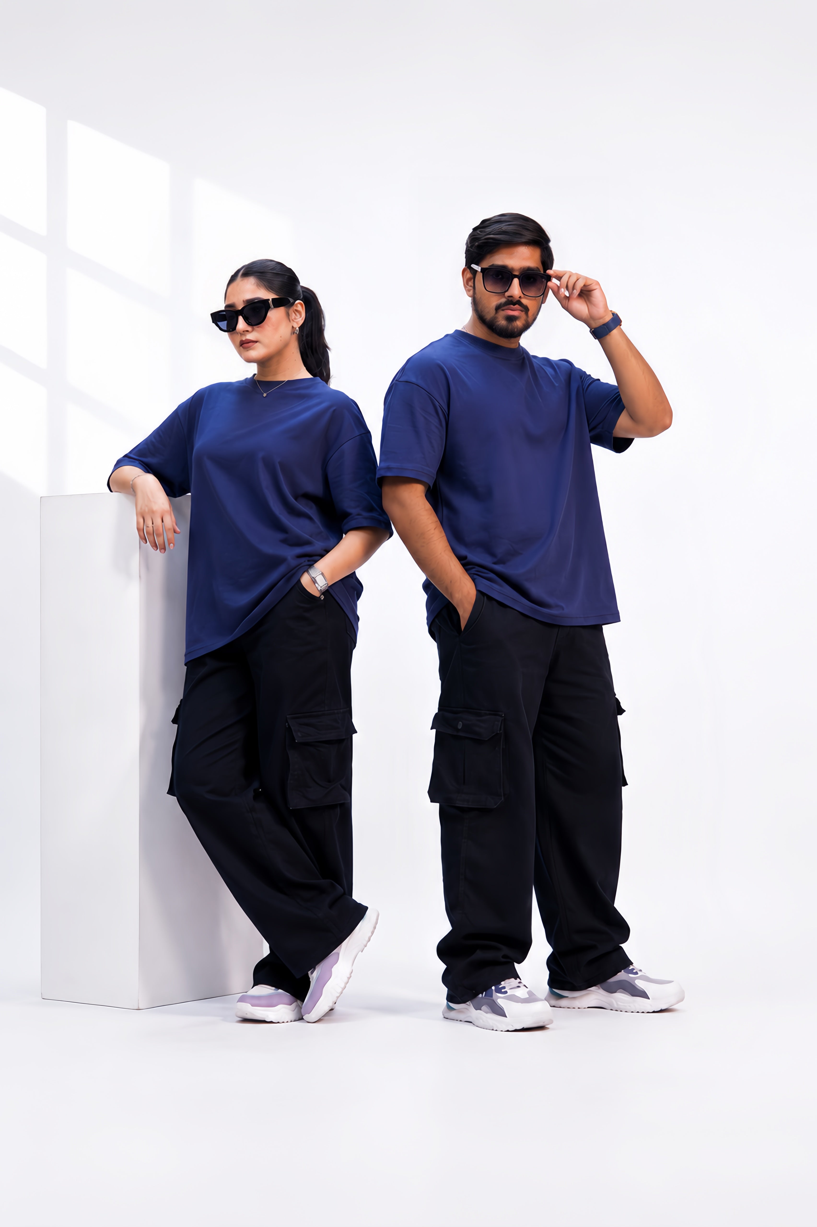 NAVY BLUE OVERSIZED T-Shirt (UNISEX)