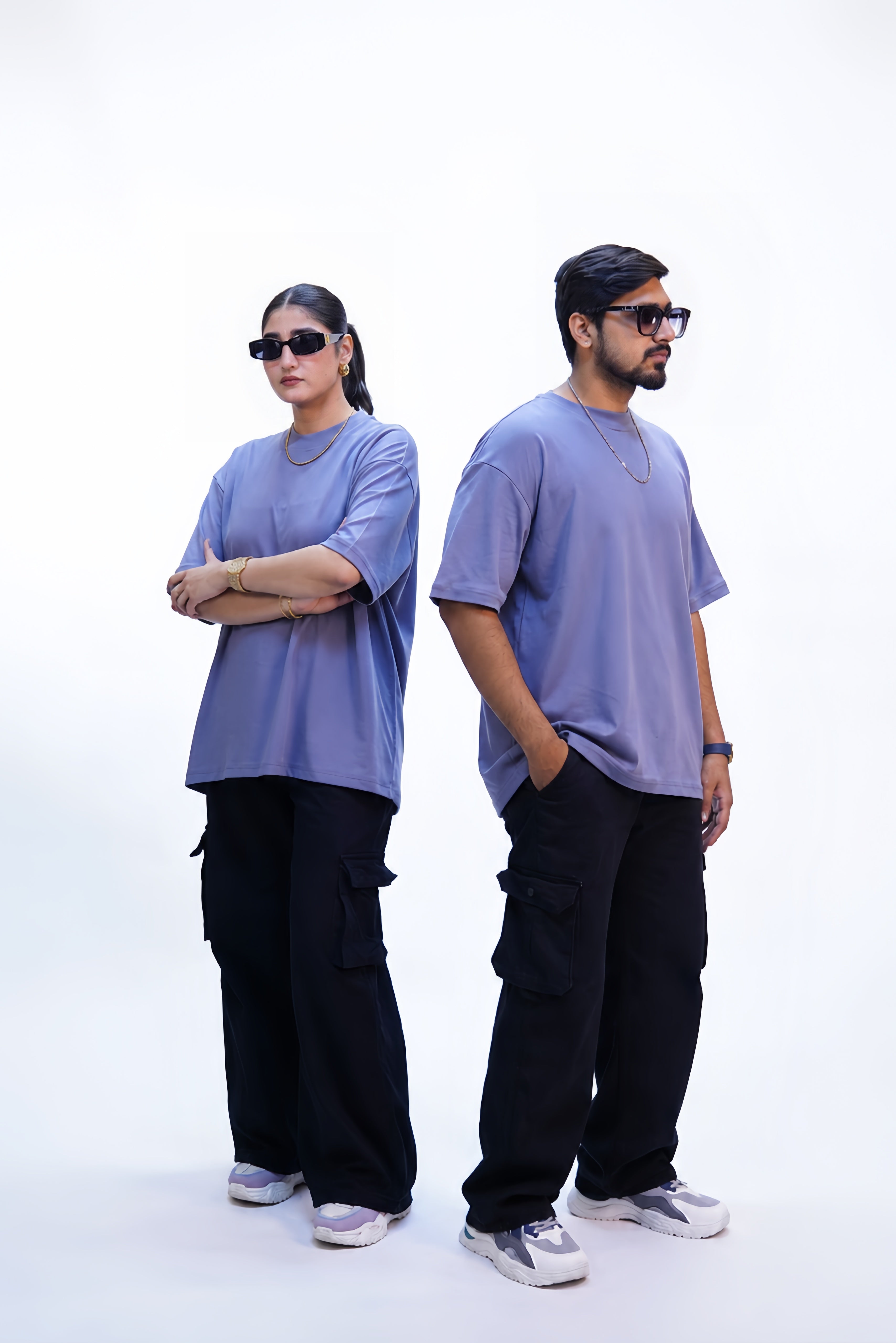 GRAY OVERSIZED T-Shirt Secondary image