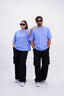 CORNFLOWER BLUE OVERSIZED T-SHIRT